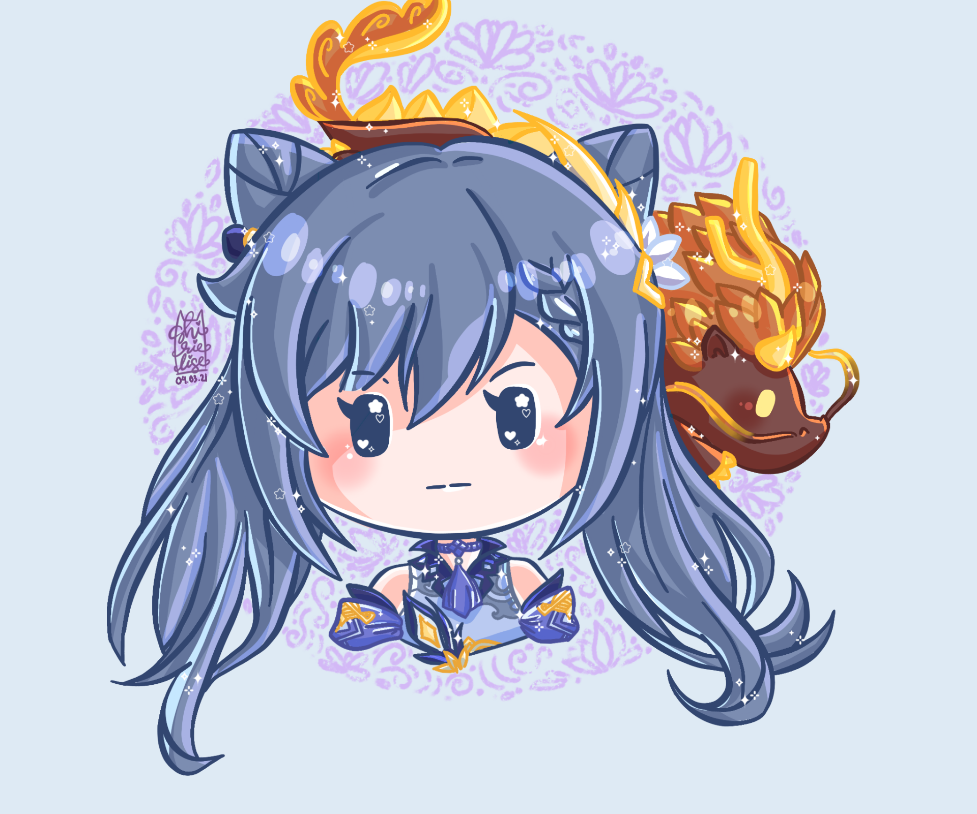 Download Keqing (Genshin Impact) Video Game Genshin Impact HD Wallpaper by Shirielise