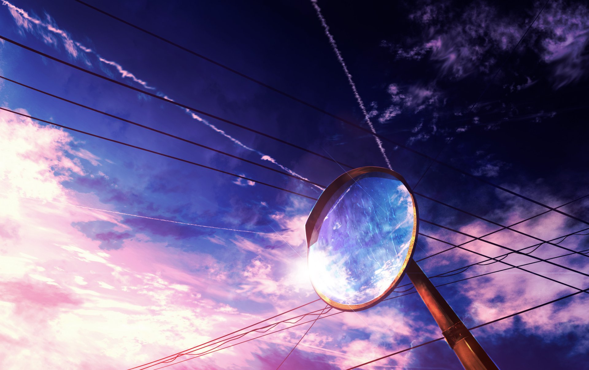 Download Anime Sky Sky Anime HD Wallpaper by 画师JW