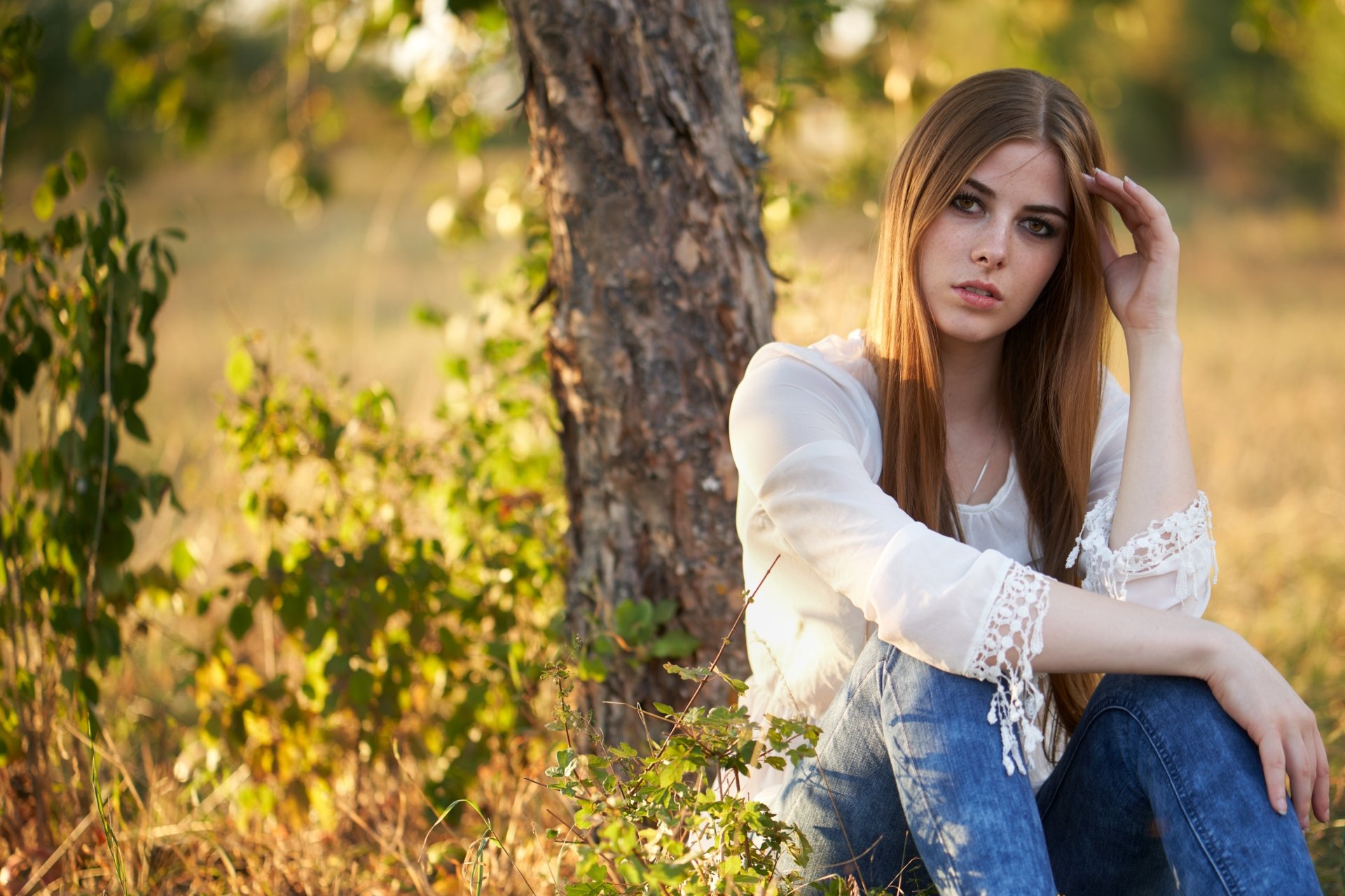 Download Redhead Woman Model 4k Ultra HD Wallpaper by Martin Fuhrmann