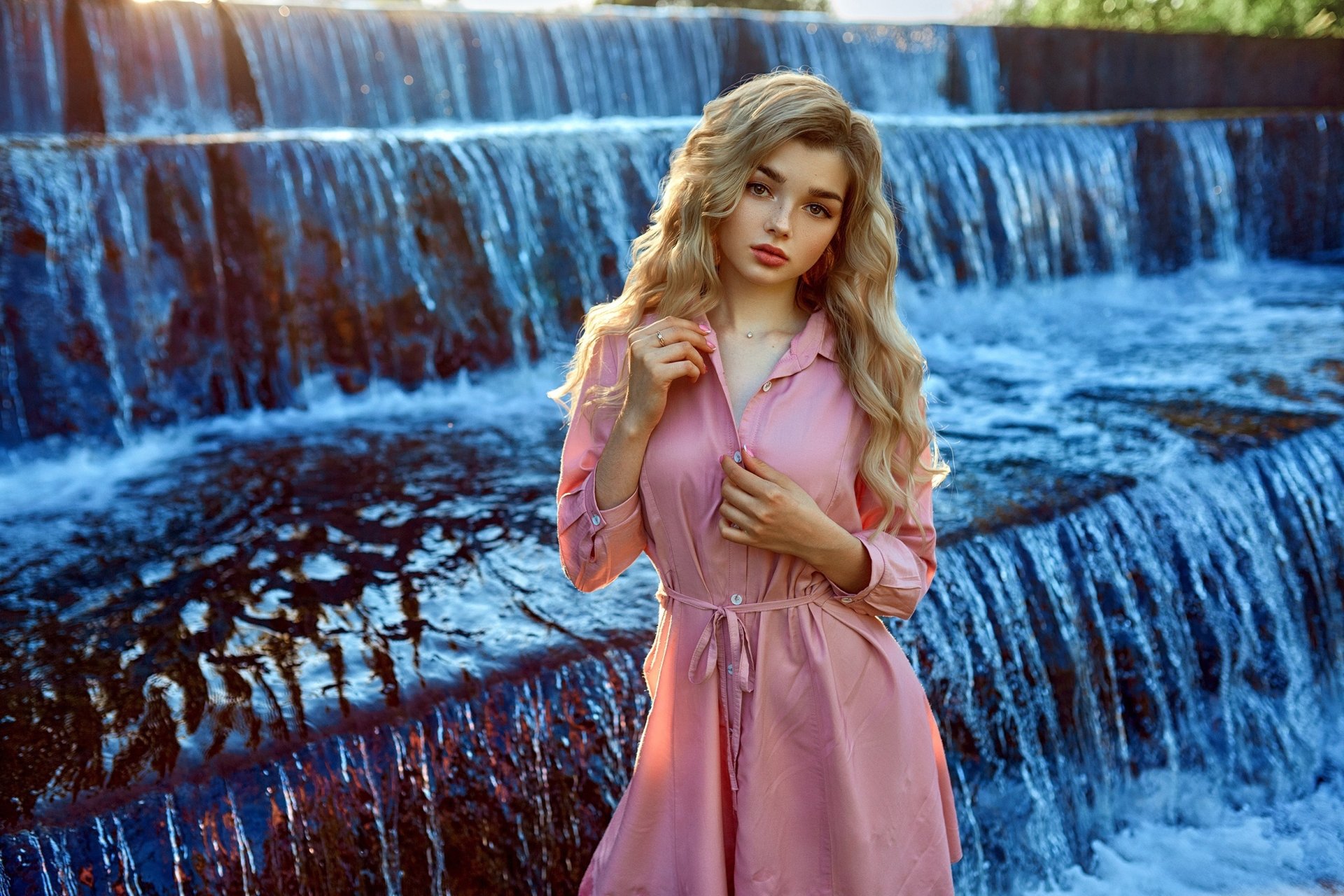 Download Blonde Woman Model HD Wallpaper by Andrey Metelkov