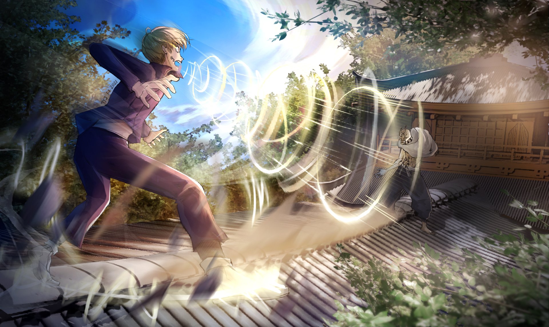 Download School Uniform Hanami (Jujutsu Kaisen) Toge Inumaki Anime Jujutsu Kaisen HD Wallpaper by TYJ