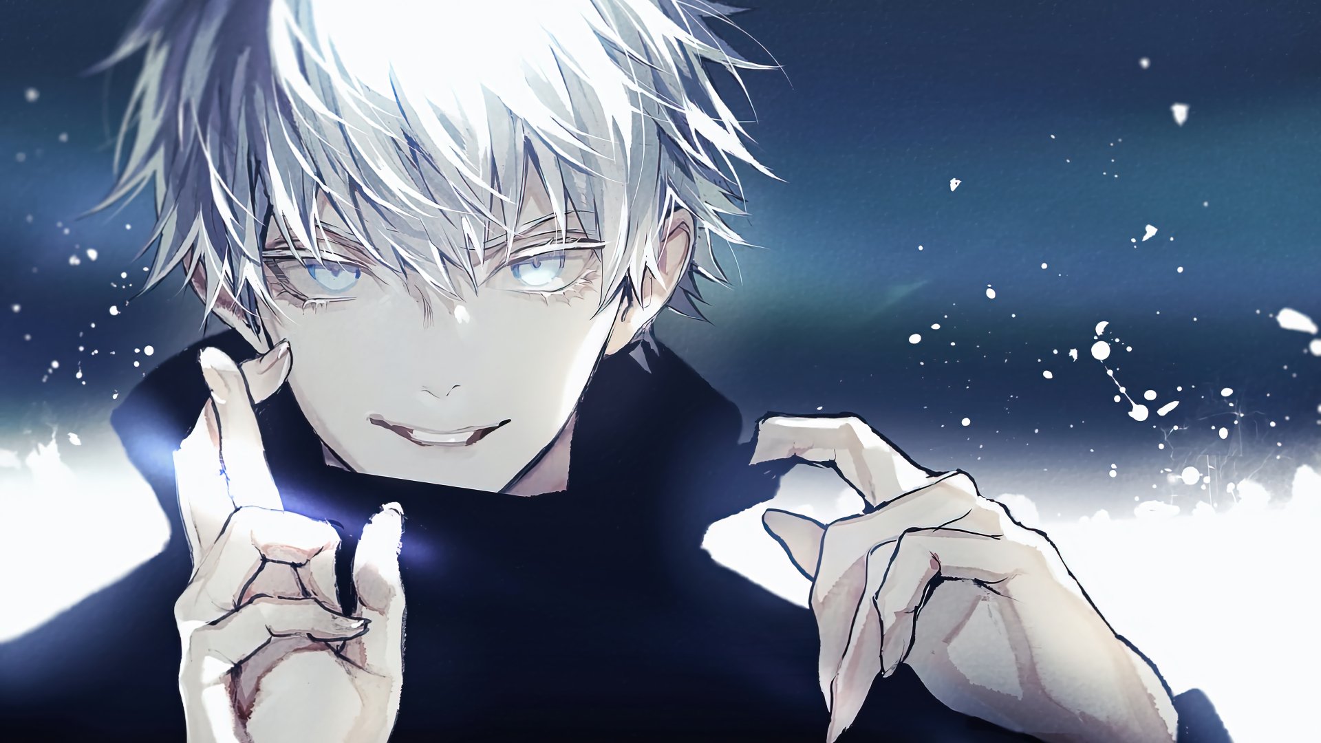 Download White Hair Satoru Gojo Anime Jujutsu Kaisen 4k Ultra HD