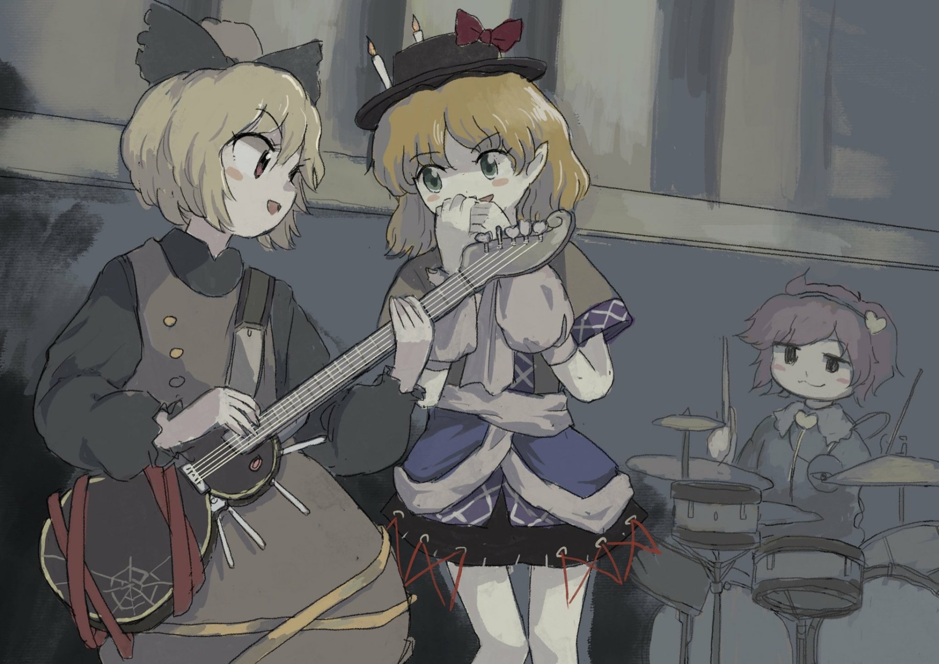 Download Satori Komeiji Parsee Mizuhashi Yamame Kurodani Anime Touhou HD Wallpaper by yamame_jinja