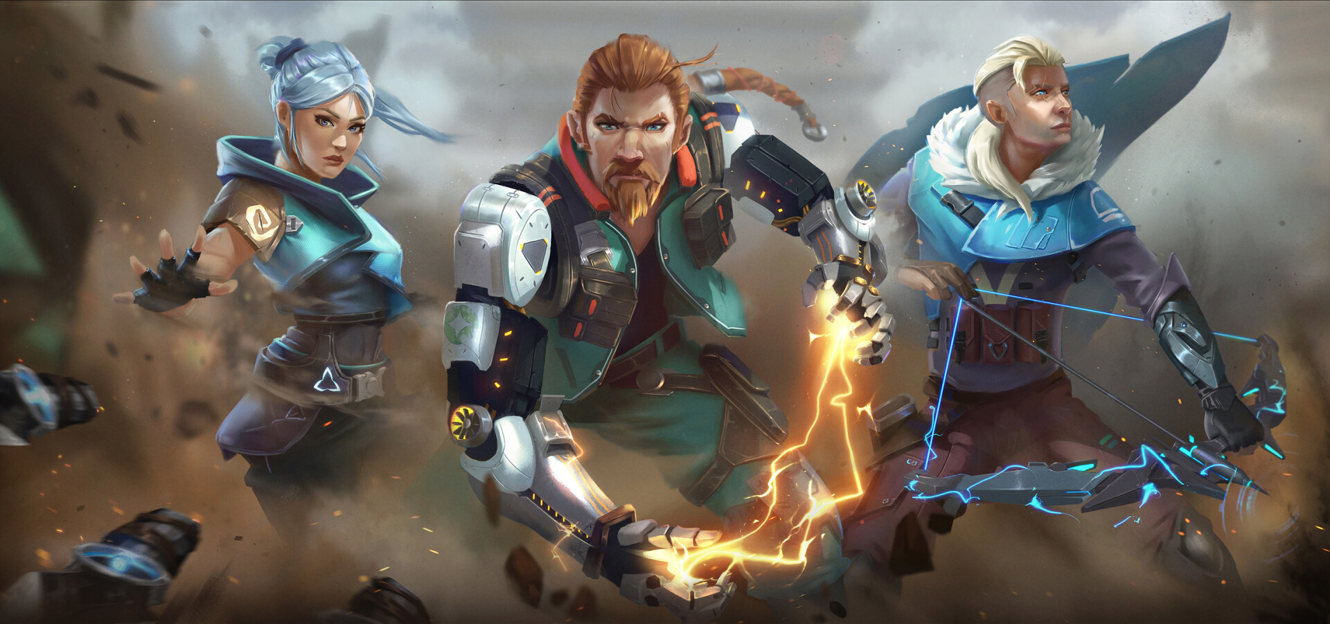 Download Sova (Valorant) Jett (Valorant) Breach (Valorant) Video Game Valorant HD Wallpaper