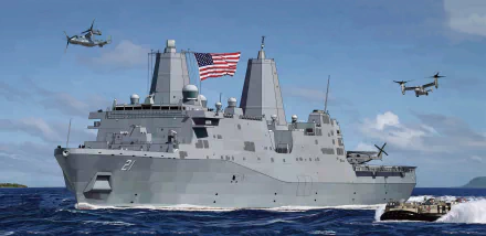 warship amphibious transport dock military USS New York (LPD-21) HD Desktop Wallpaper | Background Image