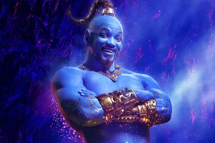 Genie (Disney) Will Smith movie Aladdin (2019) HD Desktop Wallpaper | Background Image