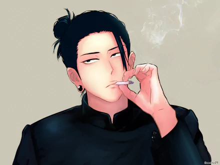 school uniform black hair Suguru Geto Anime Jujutsu Kaisen HD Desktop Wallpaper | Background Image