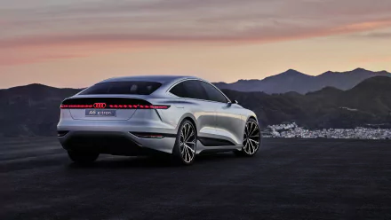 electric car silver car car Audi vehicle Audi A6 E-Tron HD Desktop Wallpaper | Background Image