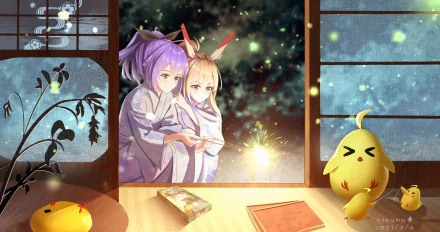 Ayanami (Azur Lane) Javelin (Azur Lane) Anime Azur Lane HD Desktop Wallpaper | Background Image