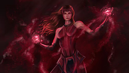 Comic Scarlet Witch HD Desktop Wallpaper | Background Image