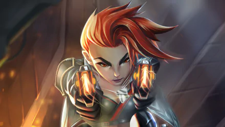 short hair red hair woman warrior Sci Fi HD Desktop Wallpaper | Background Image