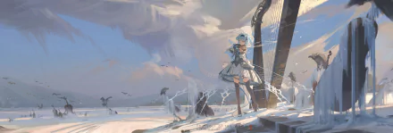 Eula (Genshin Impact) video game Genshin Impact HD Desktop Wallpaper | Background Image