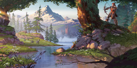 hunting Aloy (Horizon Series) video game Horizon Zero Dawn HD Desktop Wallpaper | Background Image