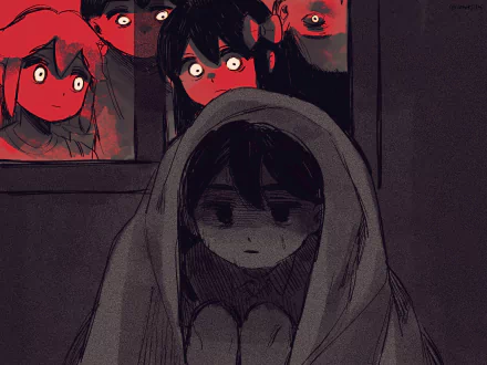 Mari (Omori) Kel (Omori) Aubrey (Omori) Basil (Omori) Sunny (Omori) video game OMORI HD Desktop Wallpaper | Background Image