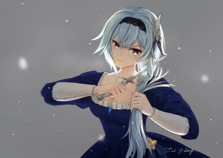 Eula (Genshin Impact) video game Genshin Impact HD Desktop Wallpaper | Background Image