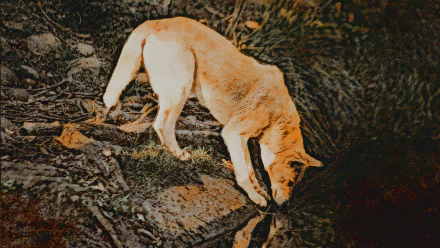  Artistic Dingo at Taronga Zoo, Sydney, Australia
