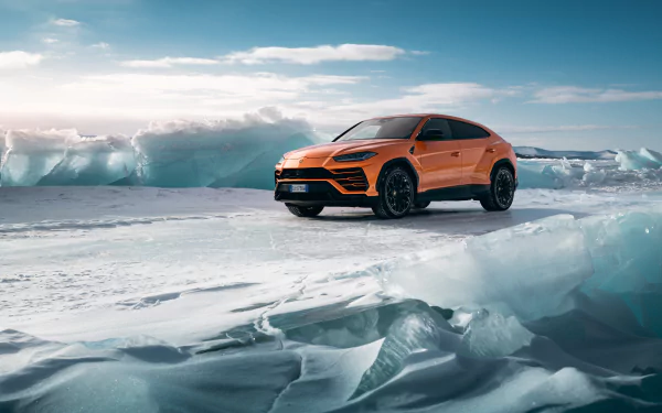 orange car SUV car Lamborghini vehicle Lamborghini Urus HD Desktop Wallpaper | Background Image