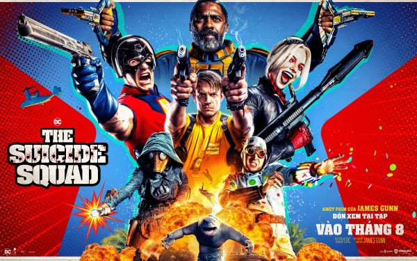 Movie The Suicide Squad Suicide Squad Bloodsport Harley Quinn Idris Elba Joel Kinnaman John Cena Margot Robbie Peacemaker Rick Flag King Shark HD Wallpaper | Background Image