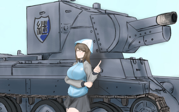 Anime Girls und Panzer Mika HD Wallpaper | Background Image