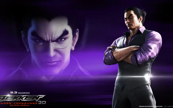 Kazuya Mishima Anime Tekken: Blood Vengeance HD Desktop Wallpaper | Background Image