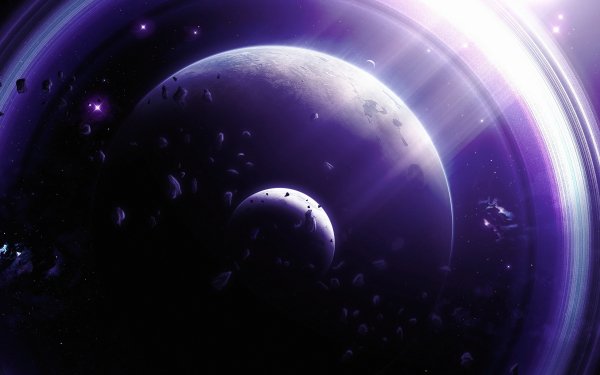 Sci Fi Planetary Ring Planet Space HD Wallpaper | Background Image