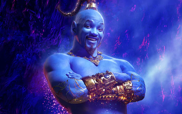 Genie (Disney) Will Smith movie Aladdin (2019) HD Desktop Wallpaper | Background Image