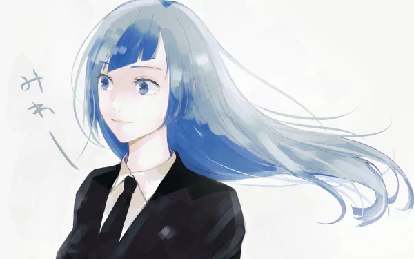 long hair blue eyes blue hair Kasumi Miwa Anime Jujutsu Kaisen HD Desktop Wallpaper | Background Image