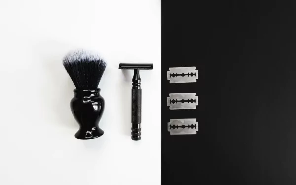  Shaving Tools On Black And White
