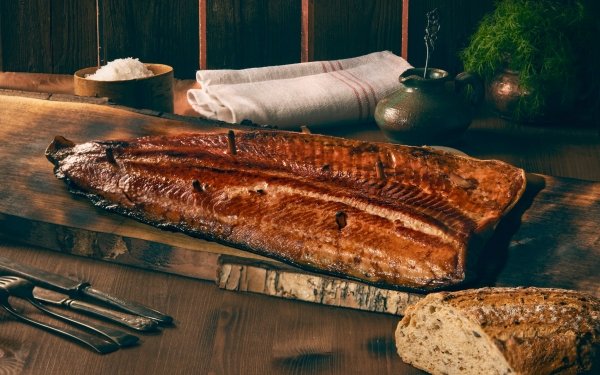 Food Fish Bread Salmon Still Life Seafood HD Wallpaper | Background Image