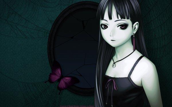 Anime Range Murata Sad Lonely Black Butterfly Gothic Spider Web HD Wallpaper | Background Image