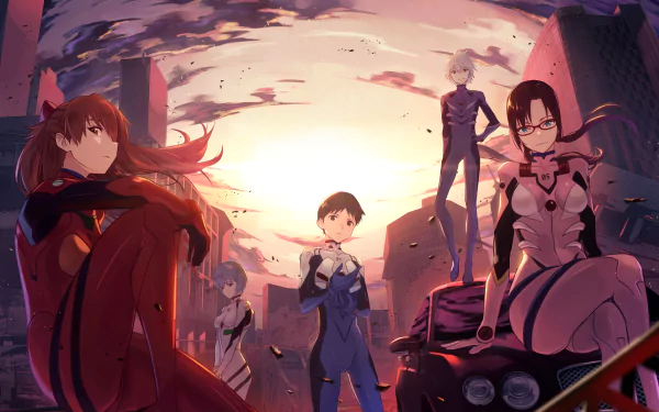blue eyes brown eyes glasses red eyes blue hair white hair brown hair black hair Mari Makinami Illustrious Kaworu Nagisa Rei Ayanami Shinji Ikari Asuka Langley Sohryu Anime Neon Genesis Evangelion HD Desktop Wallpaper | Background Image