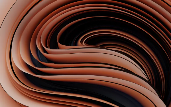 Abstract wave pattern in smooth, flowing curves with warm tones, designed as a 4K Ultra HD PC desktop wallpaper and background.