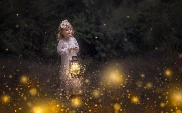 Photography Child Lantern HD Wallpaper | Background Image