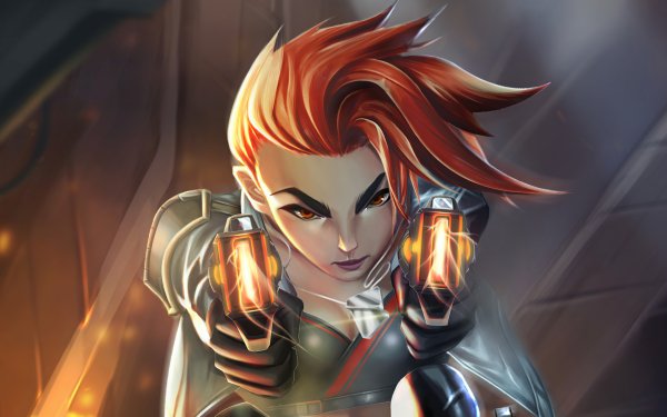 Sci Fi Women Warrior Woman Warrior Red Hair Short Hair HD Wallpaper | Background Image