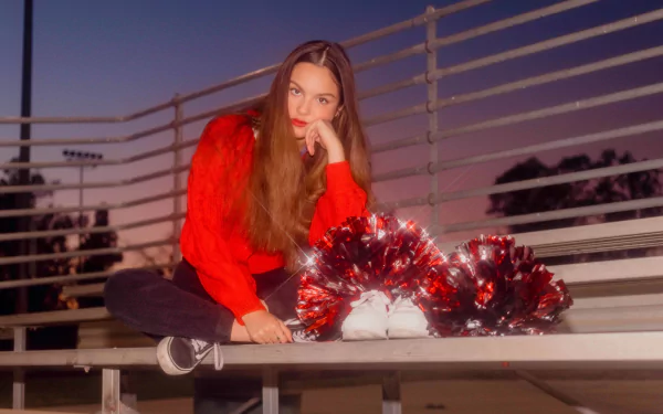 brunette singer actress American Celebrity Olivia Rodrigo HD Desktop Wallpaper | Background Image