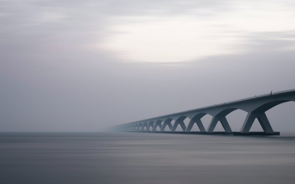 Man Made Bridge Bridges Zeeland Bridge Netherlands HD Wallpaper | Background Image