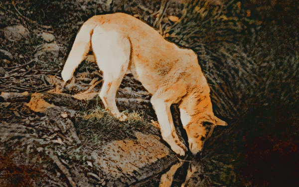  Artistic Dingo at Taronga Zoo, Sydney, Australia