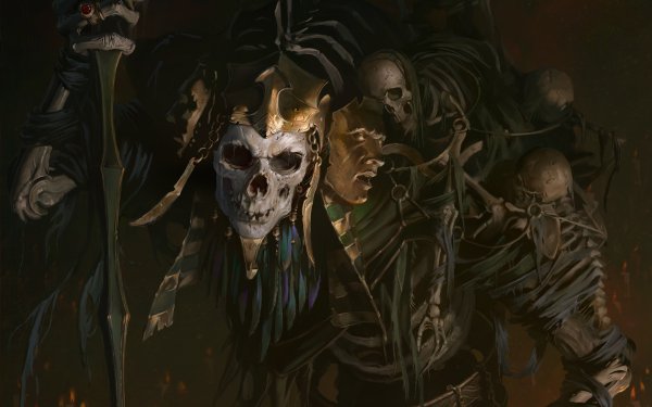 Video Game Diablo Immortal Skeleton Skull HD Wallpaper | Background Image