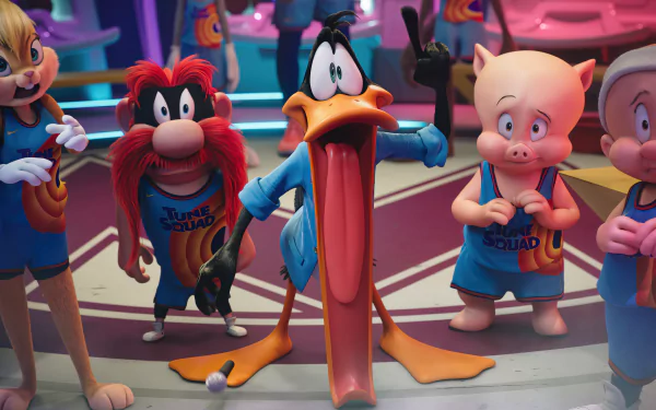 Space Jam: A New Legacy Yosemite Sam Porky Pig Daffy Duck Lola Bunny movie Space Jam 2 HD Desktop Wallpaper | Background Image