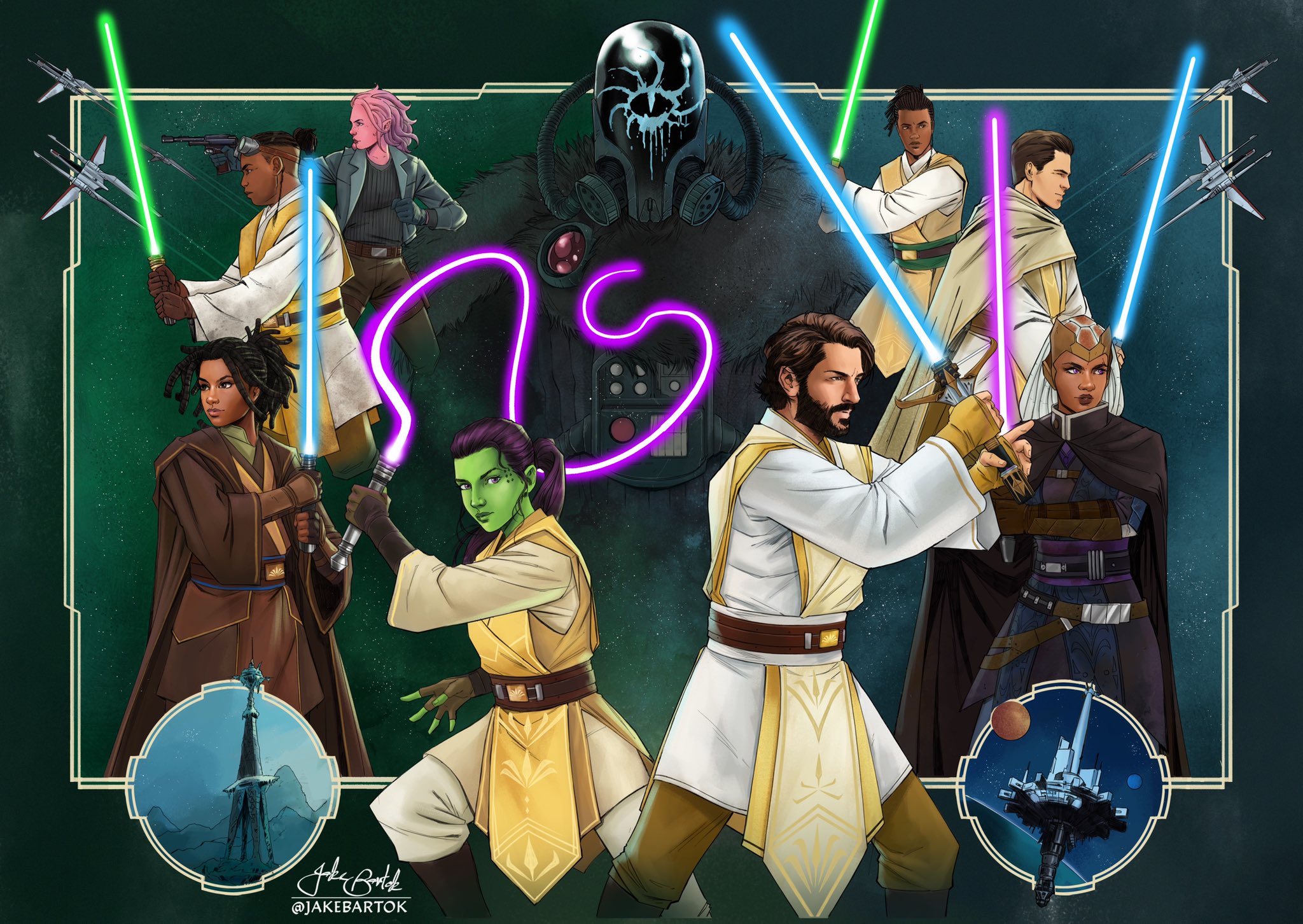Star Wars: The High Republic Characters by Jake Bartok