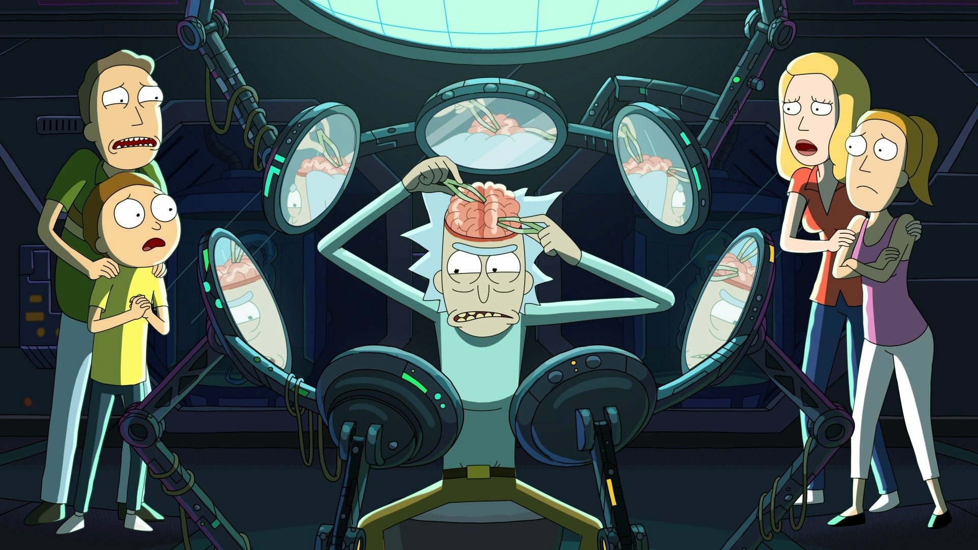 Download Summer Smith Beth Smith Jerry Smith Morty Smith Rick Sanchez TV Show Rick And Morty HD Wallpaper