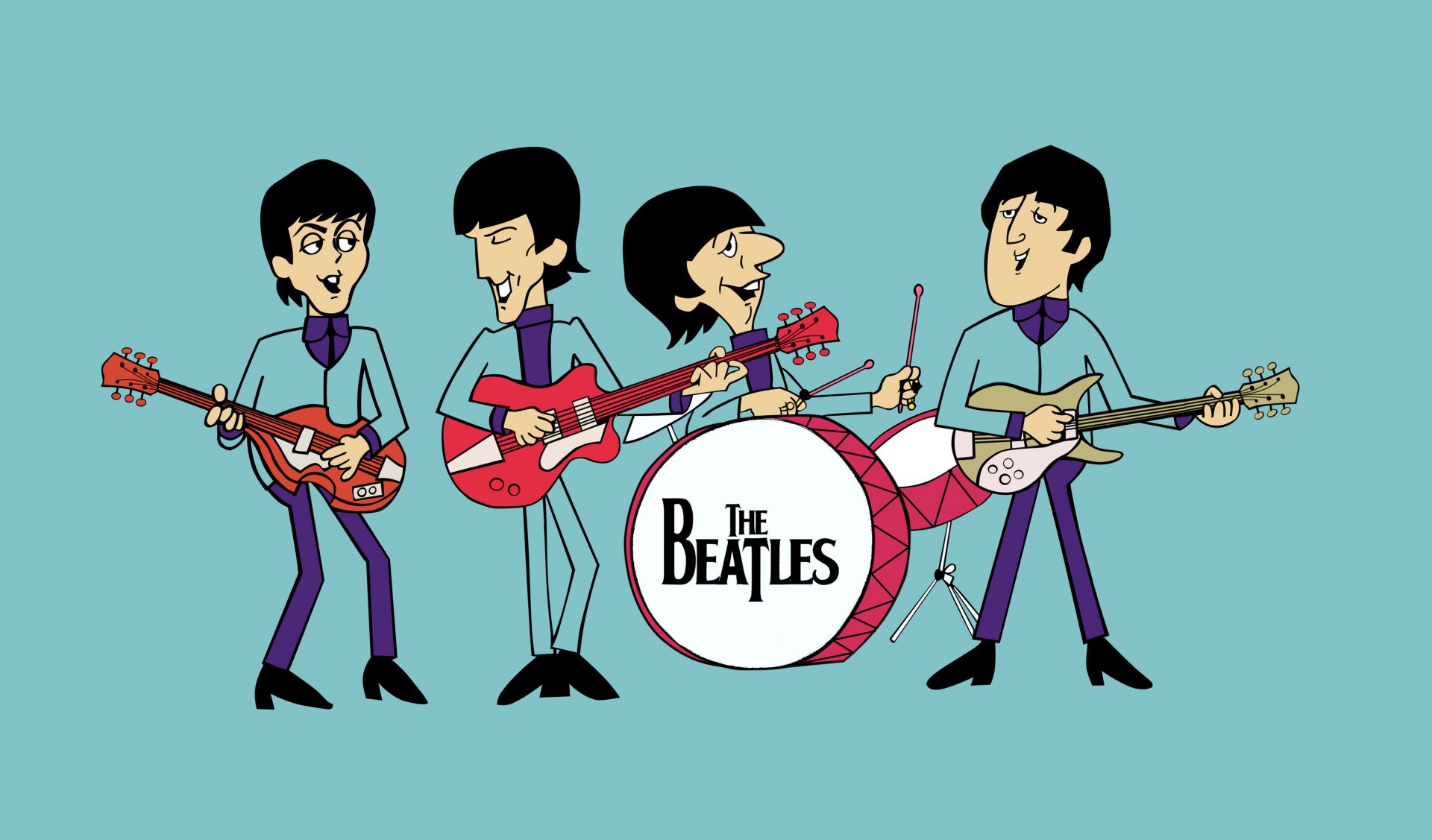 Download Cartoon Band TV Show The Beatles  HD Wallpaper