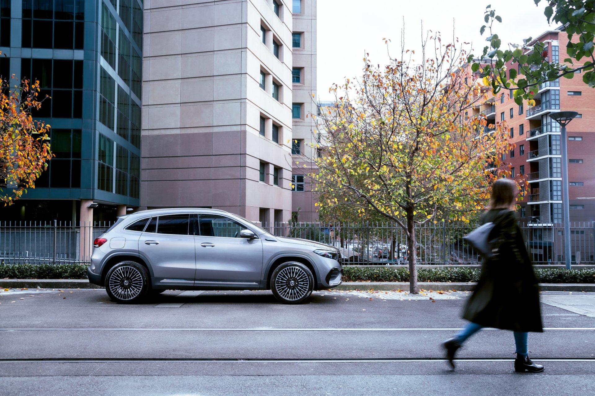 Download Electric Car SUV Vehicle Mercedes-Benz EQA AMG Line 4k Ultra HD Wallpaper