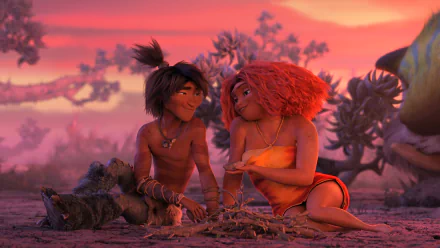 Guy (The Croods) Eep (The Croods) movie The Croods: A New Age HD Desktop Wallpaper | Background Image