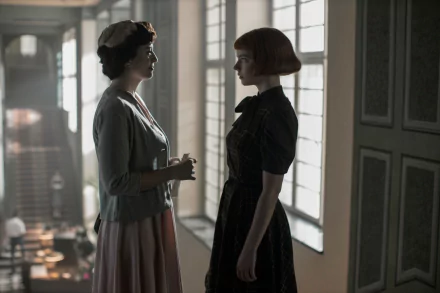 Beth Harmon Anya Taylor-Joy TV Show The Queen's Gambit HD Desktop Wallpaper | Background Image