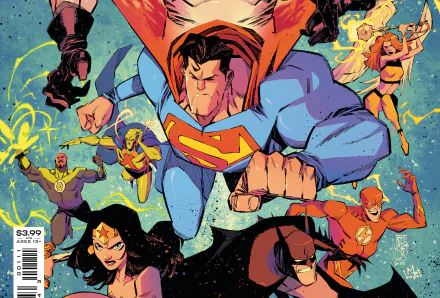 Green Lantern DC Comics John Stewart (Green Lantern) Martian Manhunter Shayera Hol Hawkgirl (DC Comics) Wally West Flash Batman Wonder Woman Superman Comic Justice League Infinity HD Desktop Wallpaper | Background Image