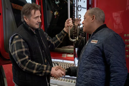 Laurence Fishburne Liam Neeson movie The Ice Road HD Desktop Wallpaper | Background Image