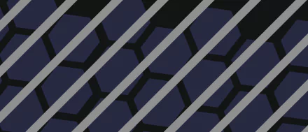  Some light-gray colored Diagonal stripes with blue hexagon pattern behind it