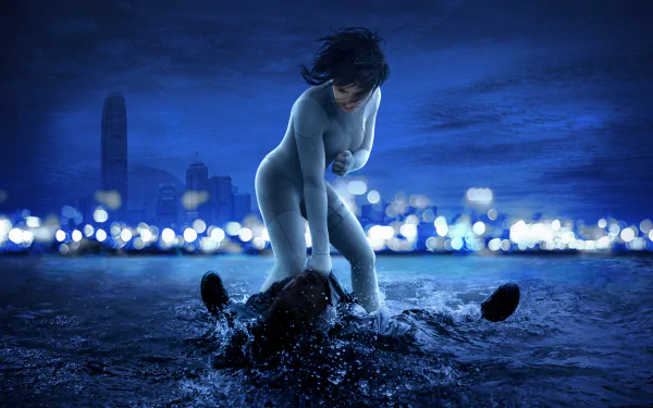 Scarlett Johansson movie Ghost in the Shell (2017) HD Desktop Wallpaper | Background Image