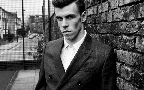 Black & White soccer Welsh Gareth Bale Sports HD Desktop Wallpaper | Background Image